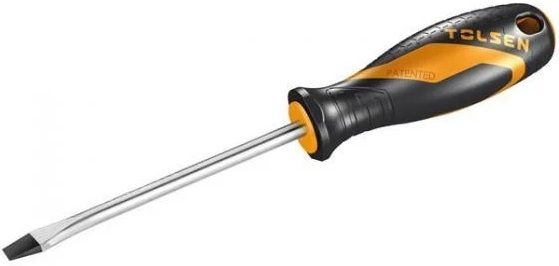 Викрутка Tolsen Ерго плоска, SL6.5x100мм, сталь CrV