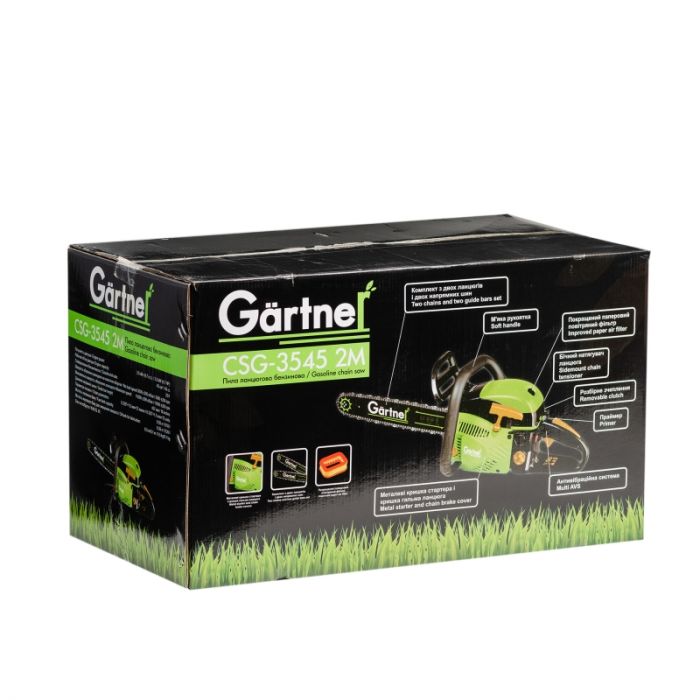 Пила ланцюгова бензинова Gartner CSG-3545 2M 45см 3.5кВт/4.7л.с. 45см3 6кг