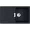 Мийка кухонна Franke Centro, фраграніт, прямокутник, з крилом, 860х500х200мм, чаша - 1, врізна, оборотна, CNG 611-86, чорний матовий