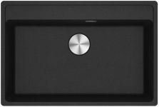 Мийка кухонна Franke Maris, фраграніт, прямокутник, без крила, 760х510х200мм, чаша - 1, врізна, MRG 610-72 TL, онікс