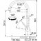 Змішувач для кухні Franke Atlas Neo J, довж.виливу - 183мм, поворотний, 1+аератор, нерж