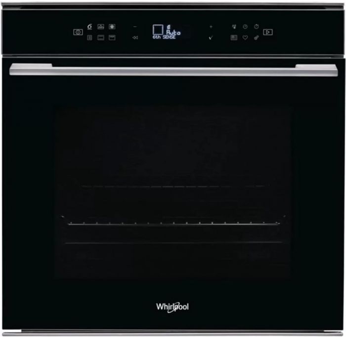 Духова шафа Whirlpool електрична, 73л, A+, дисплей, конвекція, телескопічні напрямні, чорний