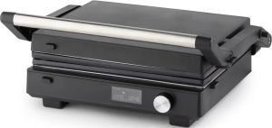 Гриль Gorenje прижимний 2100Вт, темп. режимів-7, з`ємні пластини, розкриття на 180°, метал, чорний