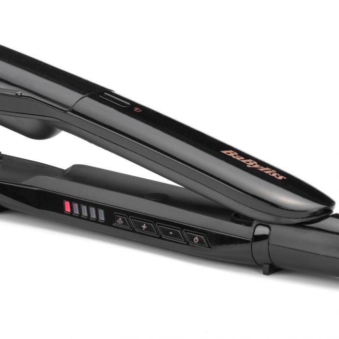 Випрямляч Babyliss Steam Smoth, темп.режимів-5, 150-230°C, з парою, термо килимок, кераміка, чорний