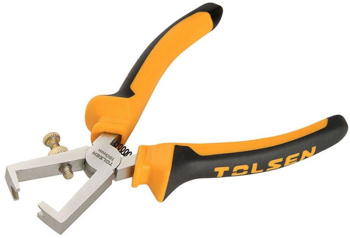 Кліщі для зняття ізоляції Tolsen, 160мм, сталь