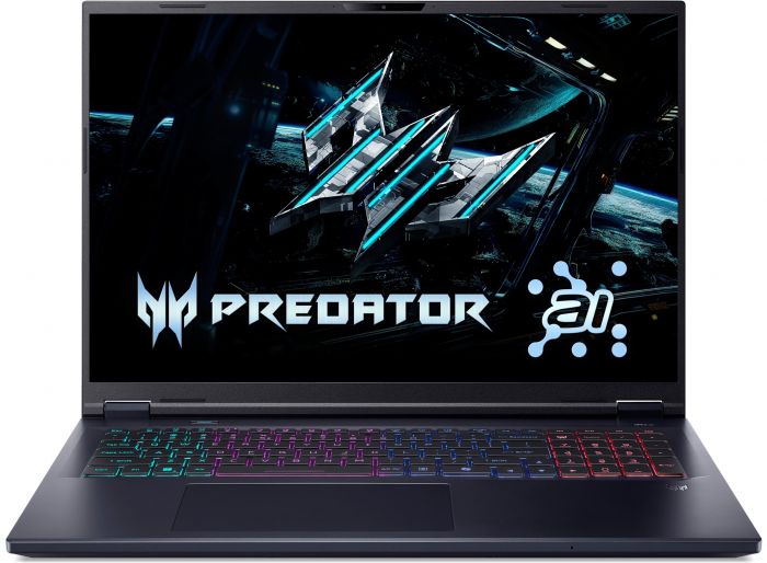 Ноутбук Acer Predator Helios Neo 18 PHN18-72 18" WQXGA IPS, Intel U9-275HX, 32GB, F1TB, NVD5070Ti-12, Lin, чорний