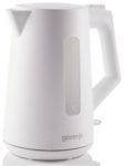 Електрочайник Gorenje 1.7л, Strix контроль, білий матовий