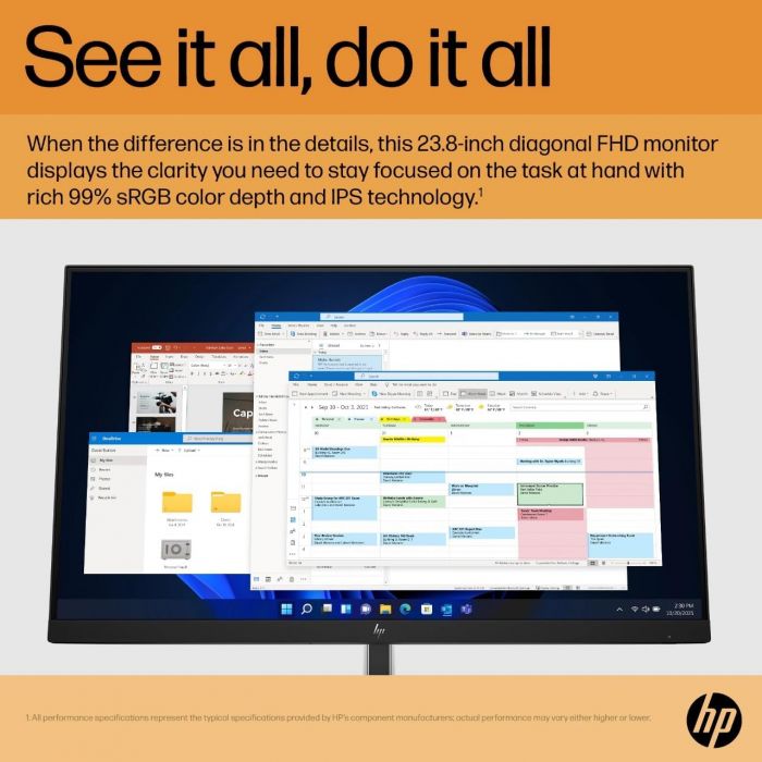 Монітор LCD 23.8" HP E24 G5 HDMI, DP, USB, IPS