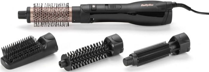 Фен-щітка Babyliss Smooth Finish, 1200Вт, 3 режими, іоніз-я, хол. обдув, кераміка, чорний