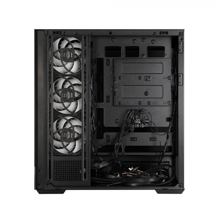 Корпус Zalman P40 DS без БЖ, 2xUSB3.0, 1x Type C, 3x120мм ARGB Reverse,  1x120мм ARGB, VGA 420мм, LCS ready, TG Side/Front Panel, Display, ATX, чорний
