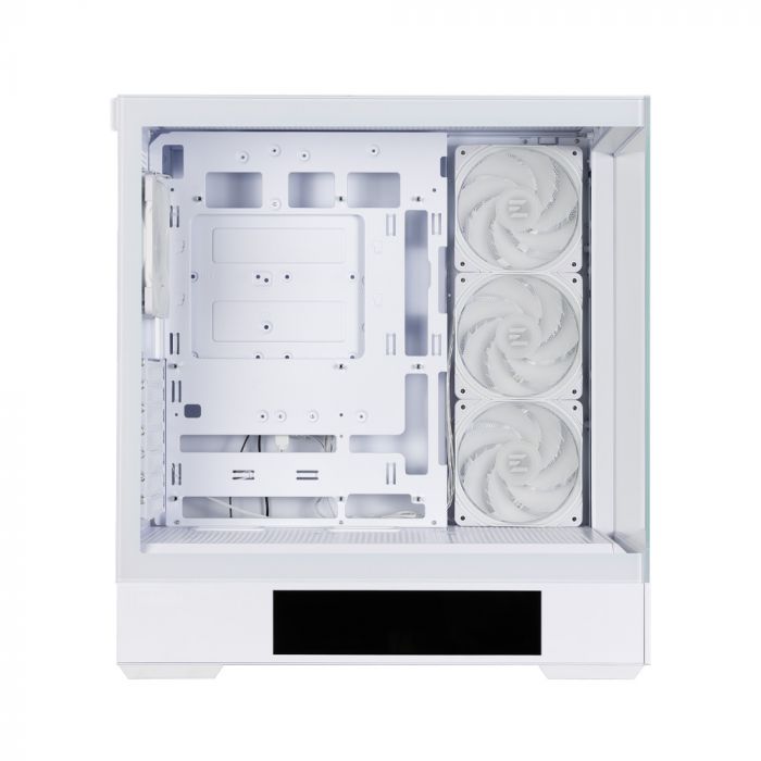 Корпус Zalman P40 DS без БЖ, 2xUSB3.0, 1x Type C, 3x120мм ARGB Reverse,  1x120мм ARGB, VGA 420мм, LCS ready, TG Side/Front Panel, Display, ATX, білий