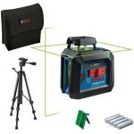 Нівелір лазерний Bosch Professional GLL2-20G + BT150 до 10м, ±0.2мм/м, 4AAx1.5В, штатив, чохол, 0.62кг