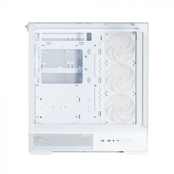 Корпус Zalman P40 Prism Plus без БЖ, 2xUSB3.0, 1x Type C, 3x120мм ARGB Reverse,  1x120мм ARGB, VGA 420мм, LCS ready, TG TG Side/Front/Top Panel, ATX, білий