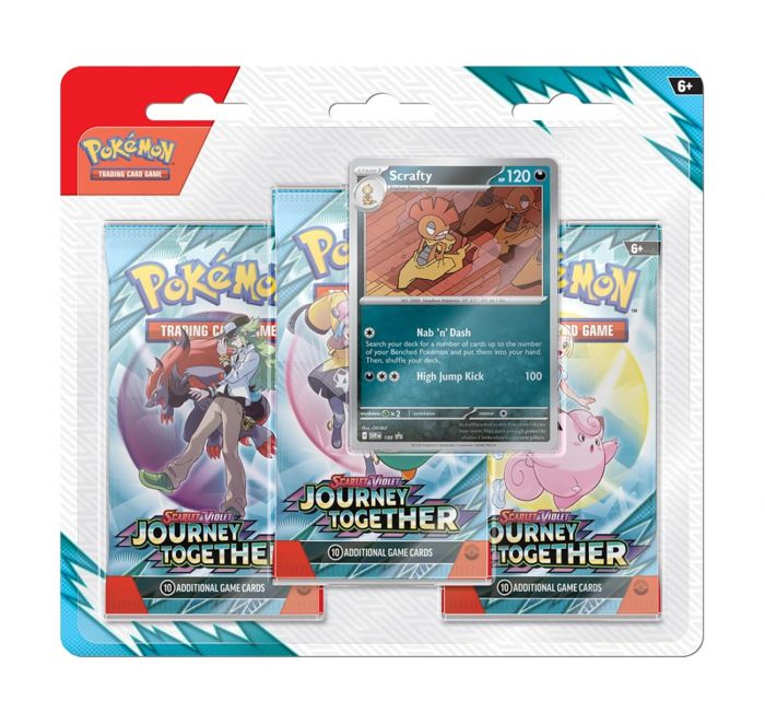 Колекційна карткова гра Pokemon: Scarlet & Violet - Journey Together - 3 Pack Blister