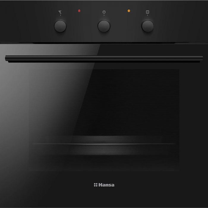 Духовка электр. Hansa, 60см, 62л, A,  гриль , емаль легкого очищення, чорний