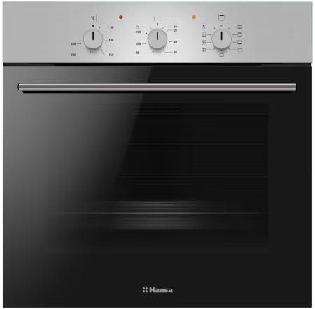 Духовка электр. Hansa, 60см, 62л, A,  гриль , емаль легкого очищення, нержавіюча сталь