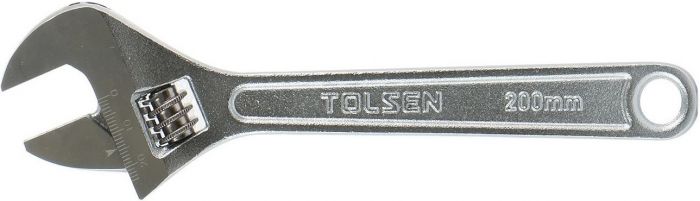 Ключ розвідний Tolsen, робочий діапазон 0-24мм, 200мм, CrV
