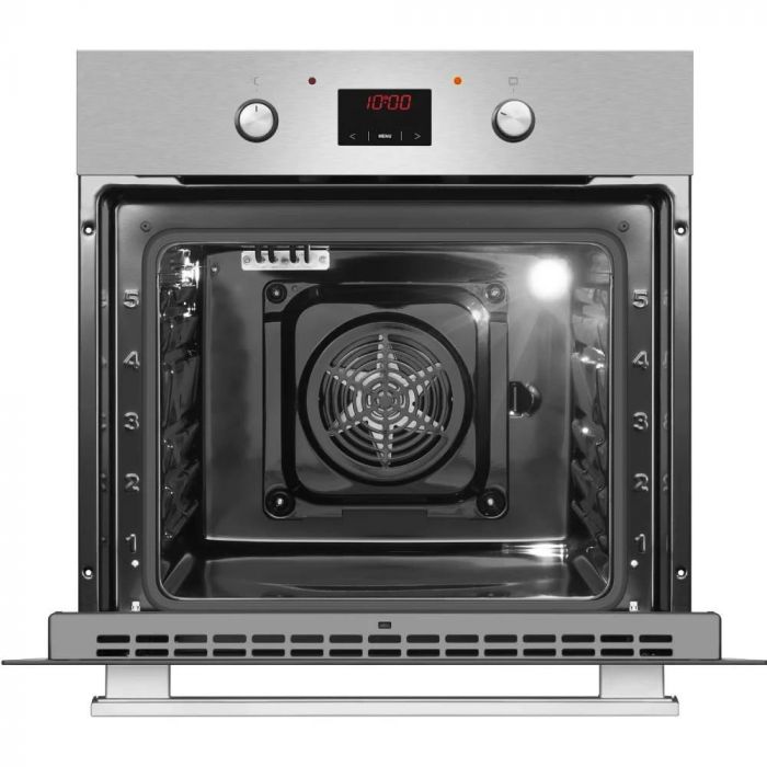 Духовка электр. Hansa, 60см, 62л, A,  гриль , емаль легкого очищення, диспл., нержавіюча сталь