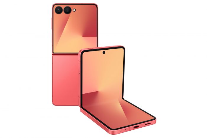 Смартфон Samsung Galaxy Flip 7 5G (F766) 6.9"/4.1"12/256ГБ, 1SIM, 4300мА•год, червоний корал