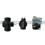 Розгалуджувач мережевий 2E 3xТип F, 16A, чорний