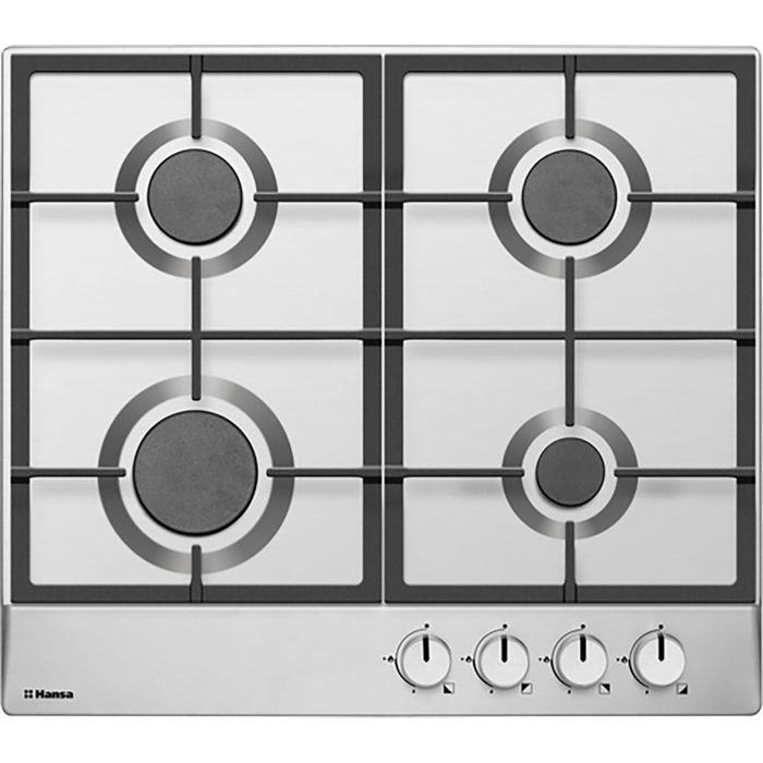 Варильна поверхня Hansa газова, 60см, чавун, нержавіюча сталь