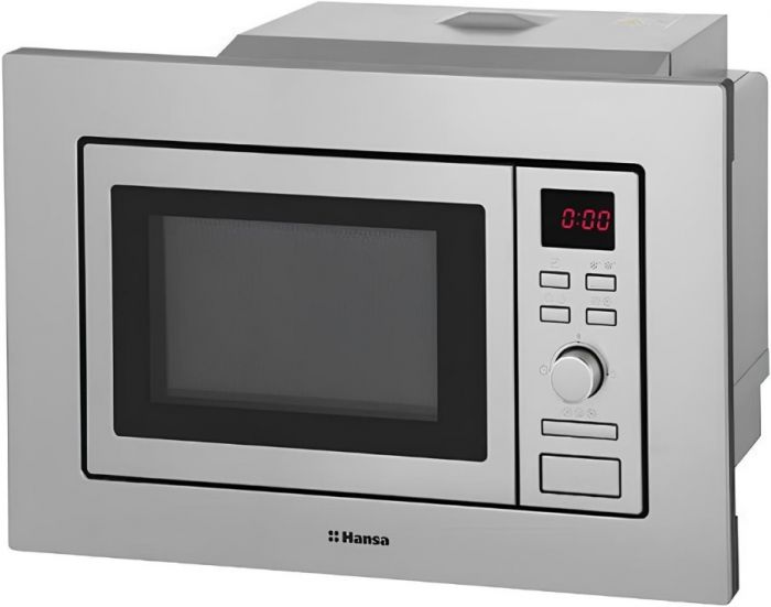 Вбудовувана мікрохвильова піч Hansa, 20л, функц. мікрохв., гриль, диспл., нержавіюча сталь