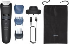 Тример Philips Series 5000, для бороди і вусів, акум., сталь, чорний