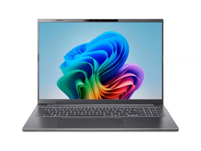 Ноутбук Acer Aspire 16 A16-11M 16" WUXGA IPS, Quallcomm X X1-26-100, 16GB, F512GB, UMA, Win11, сірий