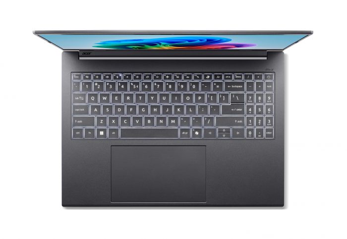 Ноутбук Acer Aspire 16 A16-11M 16" WUXGA IPS, Quallcomm X X1-26-100, 16GB, F512GB, UMA, Win11, сірий