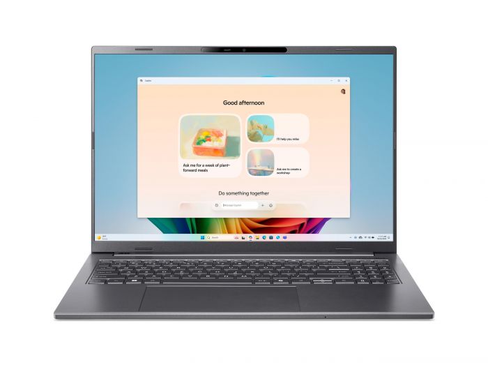 Ноутбук Acer Aspire 16 A16-11M 16" WUXGA IPS, Quallcomm X X1-26-100, 16GB, F512GB, UMA, Win11, сірий