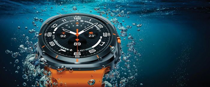 Смарт-годинник Samsung Galaxy Watch Ultra (2025) 47мм e-SIM (L705) 1.5", 480x480, sAMOLED, BT 5.3, NFC, 2/64ГБ, сірий титановий
