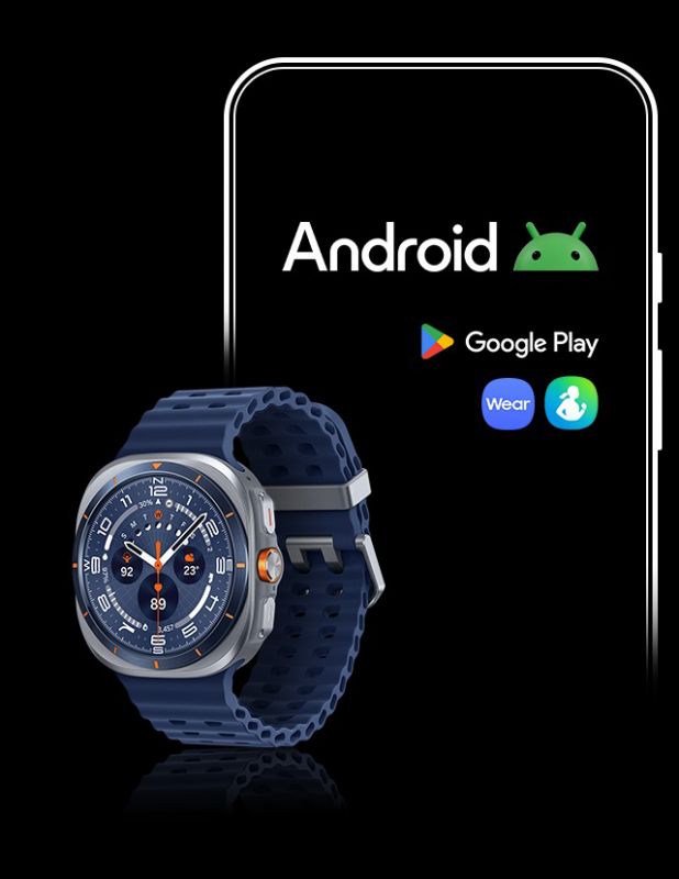 Смарт-годинник Samsung Galaxy Watch Ultra (2025) 47мм e-SIM (L705) 1.5", 480x480, sAMOLED, BT 5.3, NFC, 2/64ГБ, синій титановий