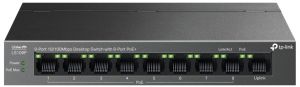 Комутатор TP-LINK LS109P  9xFE (8xPoE), 63 Вт