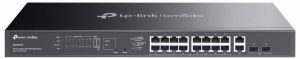 Комутатор TP-LINK Switch ES220GMP  20xGE (16xPoE), 250Вт, 2xSFP, WebSmart