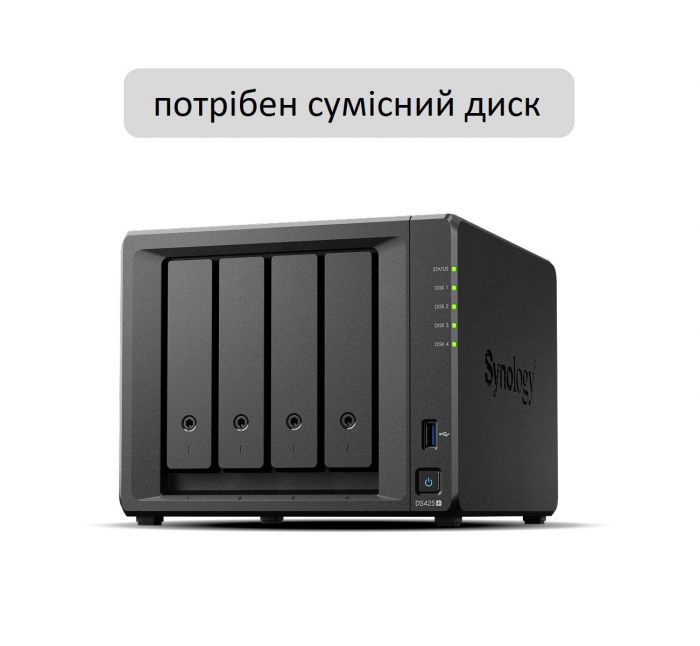 Мережеве сховище NAS Synology DS425+