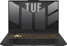 Ноутбук ASUS TUF Gaming F17 FX707VU-HX198 17.3" FHD IPS, Intel i7-13620H, 16GB, F1TB, NVD4050-6, NoOS, Чорний