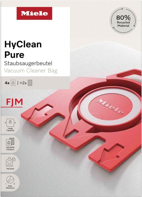 Мішки для пилососів Miele HyClean Pure FJM 3.5л, 4шт