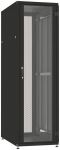 Шафа ZPAS 19", 24U, SZB IT, одностулкові передні та задні перфоровані двері, 600x800 мм, максимально 1000кг, чорна