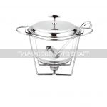 Марміт Ardesto Black Mars 3800мл, скло, нержавіюча сталь, кругла, прозорий