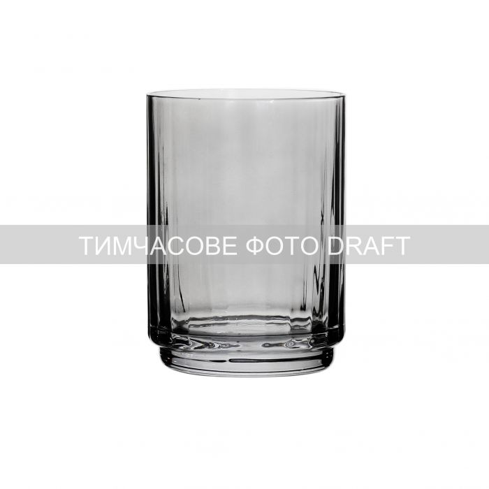 Набір склянок низьких Ardesto Black Mars Alcor 400мл, 2шт, скло, сірий