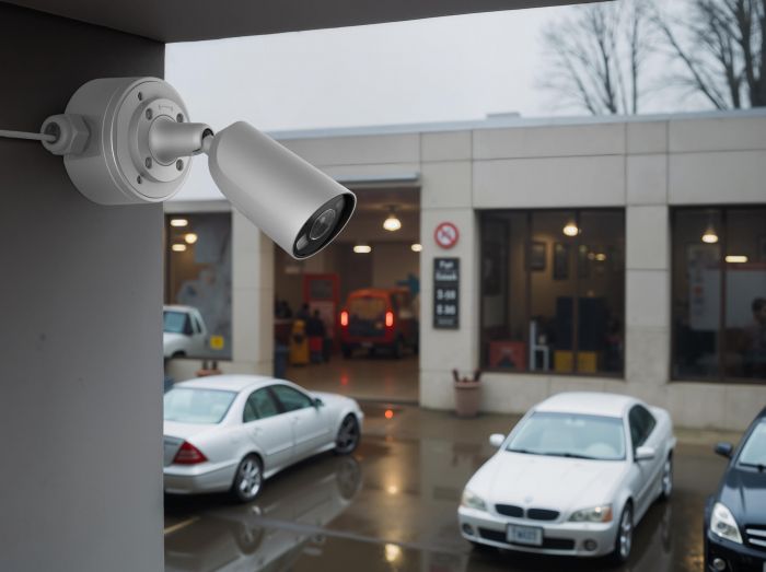 IP-Камера дротова Ajax BulletCam HL white, 8мп, 2.8мм, гібридне підсвічування IR 35м, білий Led 50м, Poe, True WDR, IP 65,  аудіо, кут огляду 100° до 110°, вулична, біла
