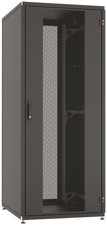 Шафа ZPAS 19", 42U, SZB IT, одностулкові передні та задні перфоровані двері, 800x1000 мм, максимально 1500кг, чорна
