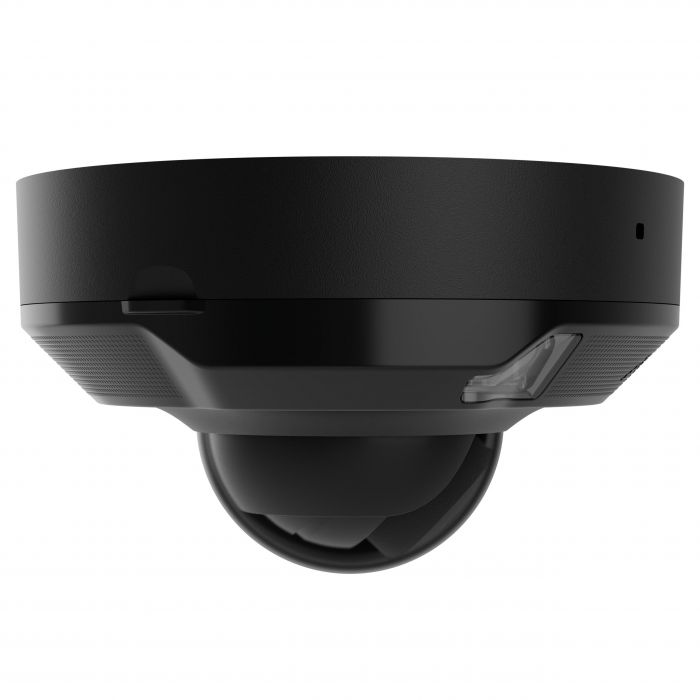 IP-Камера дротова Ajax DomeCam Mini HL black, 8мп, 4мм, гібридне підсвічування IR 15м, білий Led 15м, Poe, True WDR, IP 65, ІЧ 15м, аудіо, кут огляду 75° до 85°, міні купольна, чорна