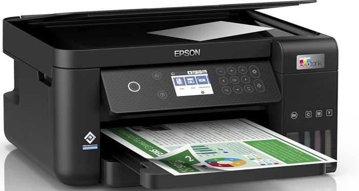 БФП ink color A4 Epson EcoTank L6260 33_20 ppm Duplex USB Ethernet Wi-Fi 4 inks Black Pigment