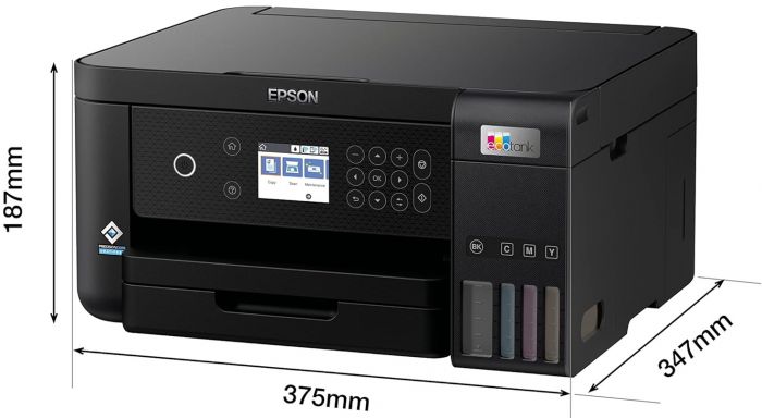 БФП ink color A4 Epson EcoTank L6260 33_20 ppm Duplex USB Ethernet Wi-Fi 4 inks Black Pigment