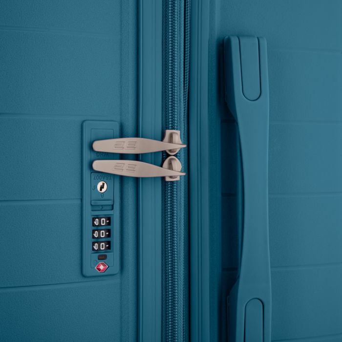 Валіза 2E, Aero, поліпропілен, велика, 99/119 л, TSA, 4 колеса, EXP, синій