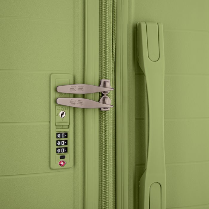 Валіза 2E, Aero, поліпропілен, велика, 99/119 л, TSA, 4 колеса, EXP, оливково-зелений