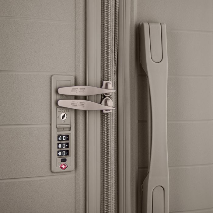 Валіза 2E, Aero, поліпропілен, середня, 63/78 л, TSA, 4 колеса, EXP, сіро-коричневий