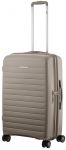 Валіза 2E, Aero, поліпропілен, середня, 63/78 л, TSA, 4 колеса, EXP, сіро-коричневий