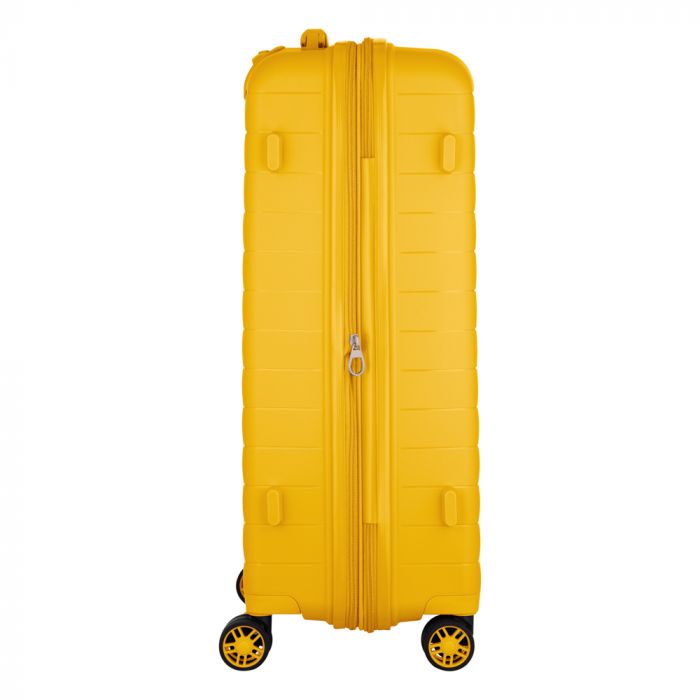 Валіза 2E, Aero, поліпропілен, середня, 63/78 л, TSA, 4 колеса, EXP, бурштиново-жовтий